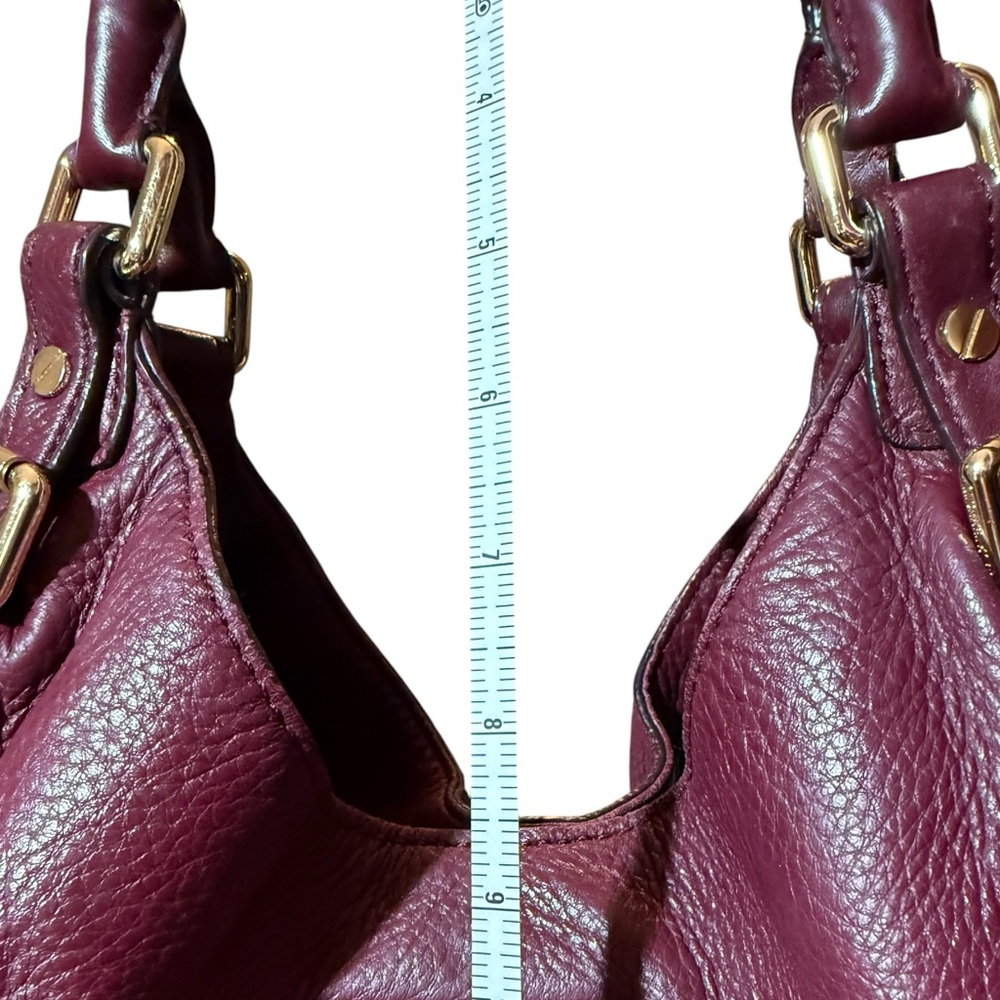 Michael Kors Bedford Large Shoulder Bag in Wine/Burgundy - Picture 12 of 16